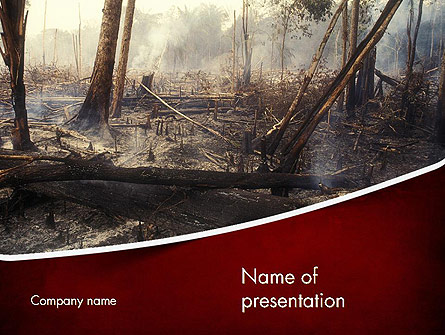 Effects of Forest Fire Presentation Template, Master Slide