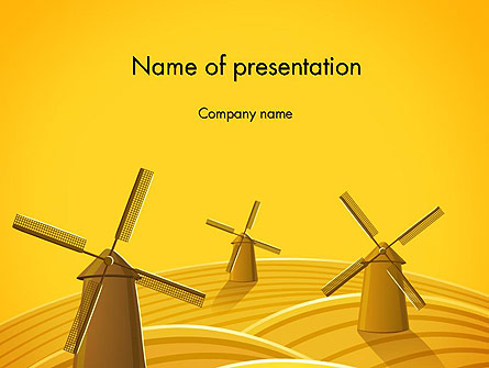 Windmills Presentation Template, Master Slide