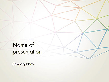 Abstract Triangle Mesh Presentation Template, Master Slide