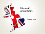 Great Britain Flag Map slide 1