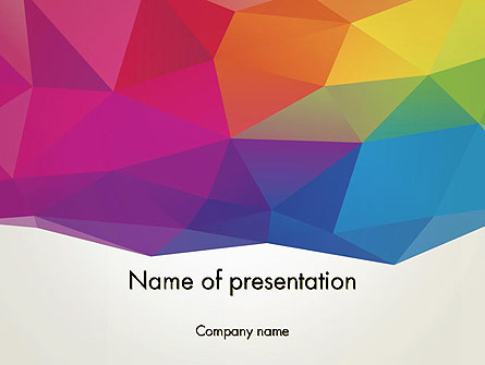 Colorful Triangle Mesh Presentation Template, Master Slide