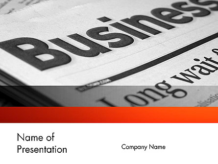 Business Articles Presentation Template, Master Slide
