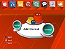 Flat Icons on Red Background slide 16