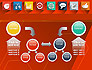 Flat Icons on Red Background slide 19