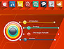 Flat Icons on Red Background slide 3