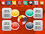 Flat Icons on Red Background slide 9