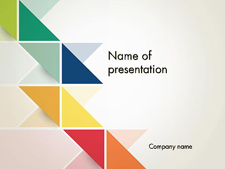 Colorful Triangles Presentation Template, Master Slide