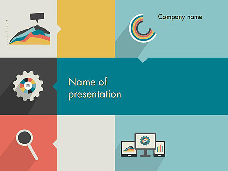Process with Flat Icons Presentation Template, Master Slide