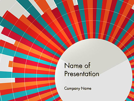 Colorful Radial Lines Presentation Template, Master Slide