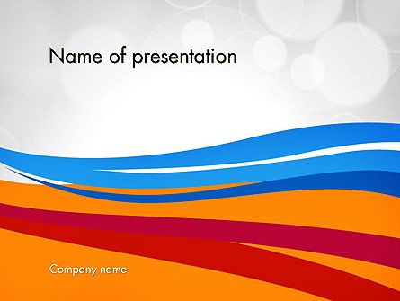 Waving Lines Presentation Template, Master Slide