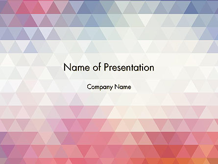 Abstract Pastel Colorful Triangle Pattern Presentation Template, Master Slide