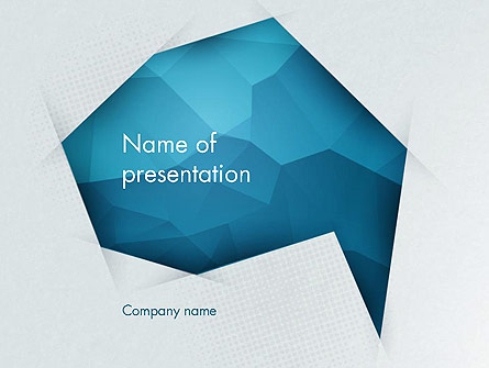Creative Speech Bubble Presentation Template, Master Slide