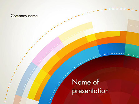 Monochromatic Sectors Presentation Template, Master Slide