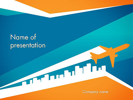 Air Charter Presentation Template, Master Slide