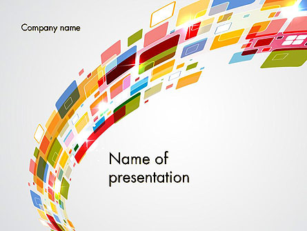 Colorful Abstract Technology Presentation Template, Master Slide