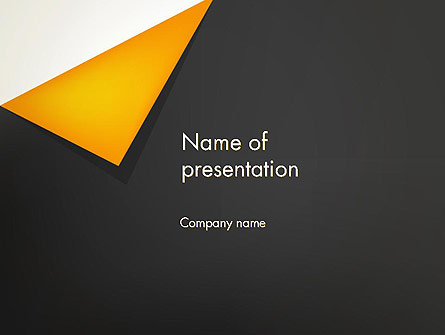 Folded Black Paper Presentation Template, Master Slide