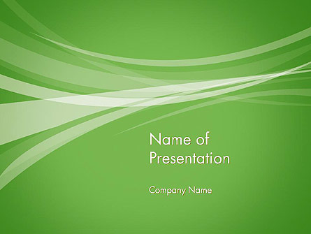 Abstract Green Presentation Template, Master Slide