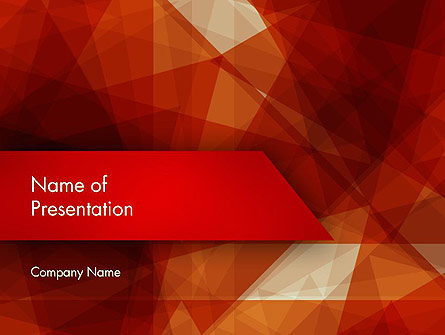 Geometric Red Presentation Template for PowerPoint and Keynote | PPT Star