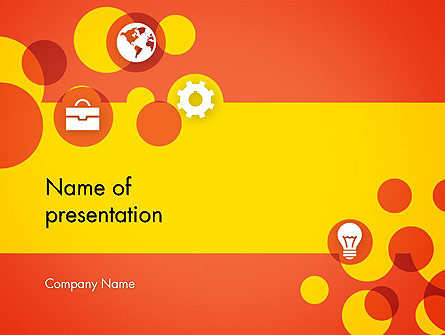 Dots and Icons Presentation Template, Master Slide