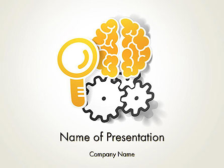 Working Brain Presentation Template, Master Slide