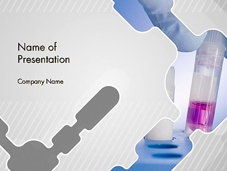 Analytical Laboratory Presentation Template, Master Slide