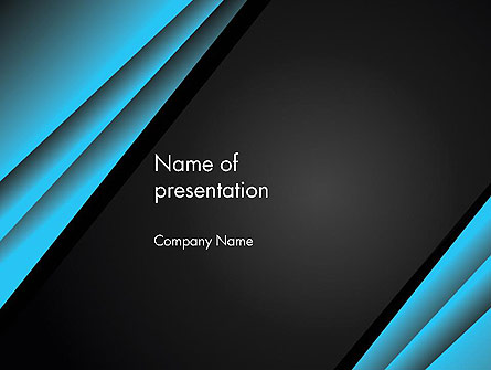Abstract Black and Turquoise Presentation Template, Master Slide