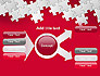 Red Puzzle Background slide 14