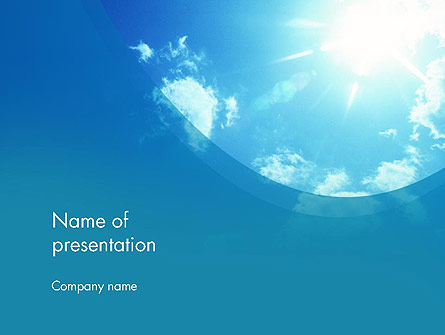 Sunshine Presentation Template, Master Slide