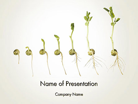 Seed Germination Presentation Template, Master Slide
