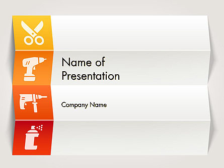 Tools and Construction Icons Presentation Template, Master Slide