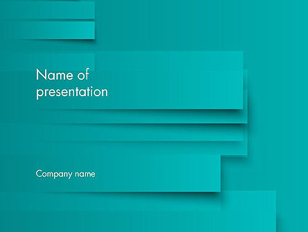 Abstract Turquoise Presentation Template, Master Slide