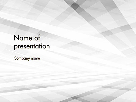 Gray Layers Stretching Into Perspective Presentation Template, Master Slide