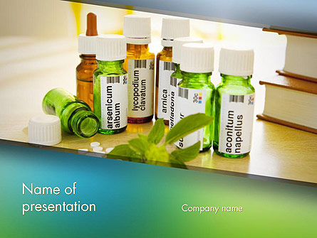 Homeopathic Remedies Presentation Template, Master Slide
