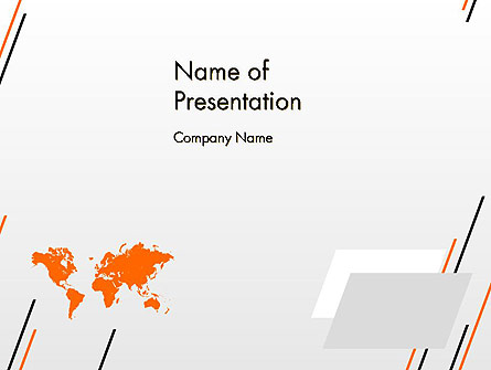 World Map Theme Presentation Template, Master Slide