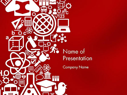 Education Theme Presentation Template, Master Slide