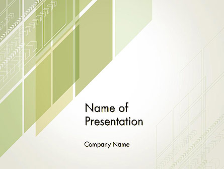 Abstract Green Layers Presentation Template, Master Slide