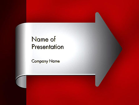 Arrow Tab Presentation Template, Master Slide