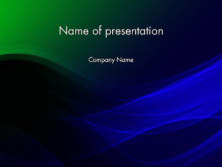 Abstract Dark Green and Blue Presentation Template for PowerPoint and ...