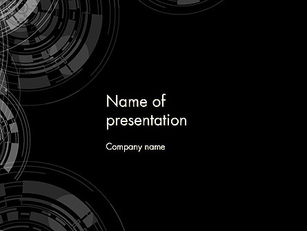 Abstract Technology Circles Presentation Template, Master Slide