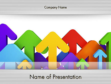 Up Arrows Presentation Template, Master Slide