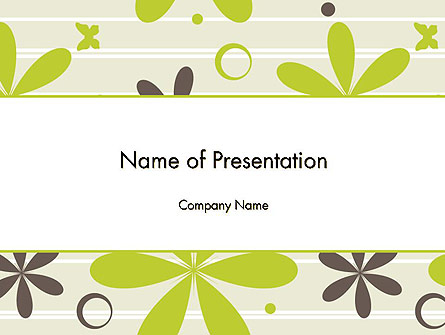 Floral Design Pattern Presentation Template, Master Slide