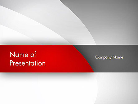 Abstract Gray Arcs Presentation Template, Master Slide