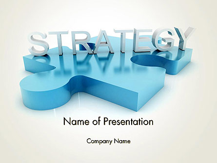Puzzle Strategy Presentation Template, Master Slide