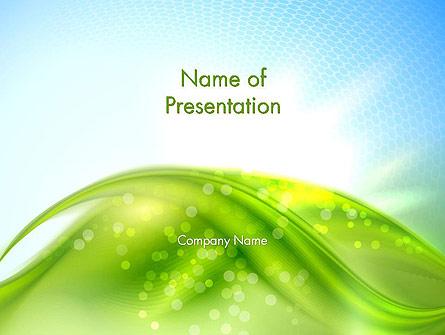 Green Dream Spotty Presentation Template, Master Slide