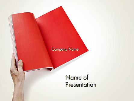Red Page Presentation Template, Master Slide