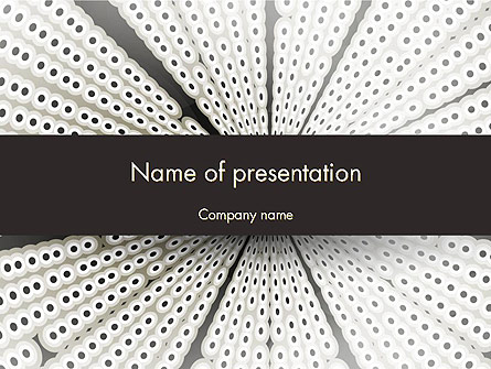 Abstract One Point Perspective Presentation Template, Master Slide