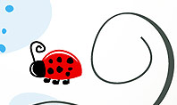 Ladybug in Children Drawing Style PowerPoint Presentation Template
