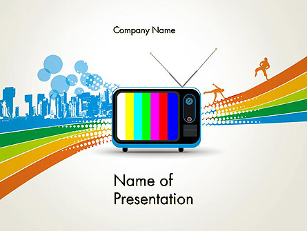 Online TV Concept Presentation Template, Master Slide