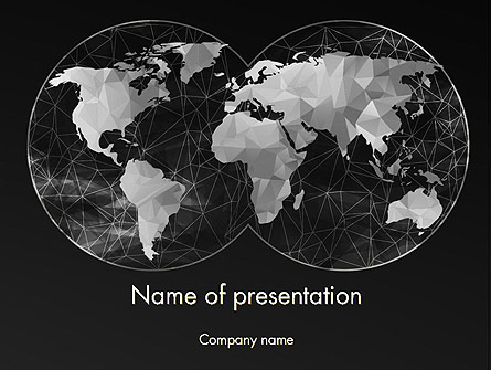 Polygonal World Map Presentation Template, Master Slide
