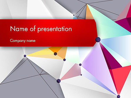Abstract Polygonal Background Presentation Template, Master Slide